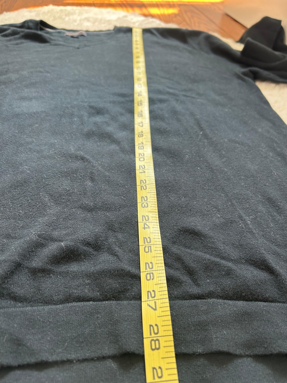 Banana Republic Cotton V-Neck Sweater XXL Quiet Luxury Minimalist Capsule Classy - Picture 5 of 7